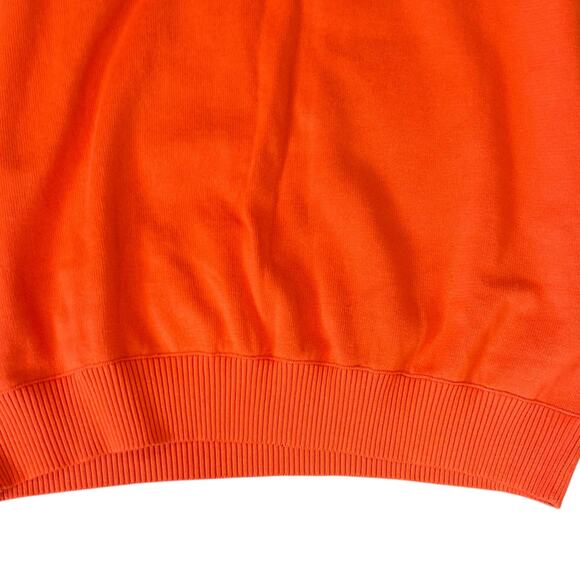 NWT Cutter & Buck Orange Cotton V Neck Outdoor Tight Knit Sweater Vest Sz Medium - Picture 8 of 12